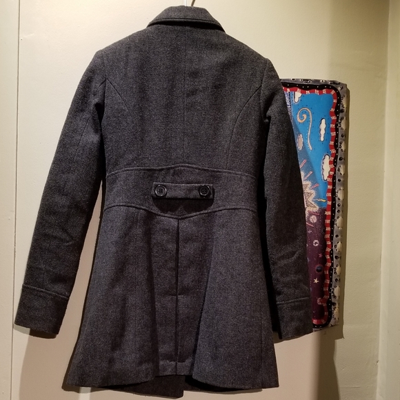 NITROGEN Grey Pea Coat (Size XS) - Picture 2 of 6